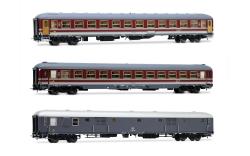 NOVITA' IN PREORDINE - RIVAROSSI HO - HR4362 Espresso 280/281 “Alpen Express”, Set di completamento composto da 1 ristorante ex CIWL 1925T “Pistoiesi”, 1 UIC-X di 1a cl. rosso fegato e 1 UIC-X di 2a cl. grigio ardesia, ep. IV- DISPONIBILE ENTRO NATALE